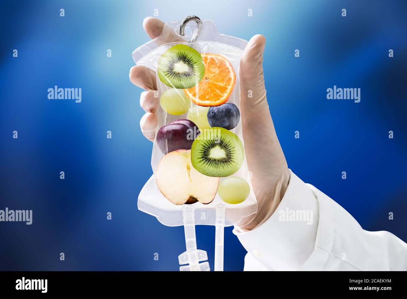 IV Drip Vitamin Infusion Therapy Saline Bag Stock Photo Alamy