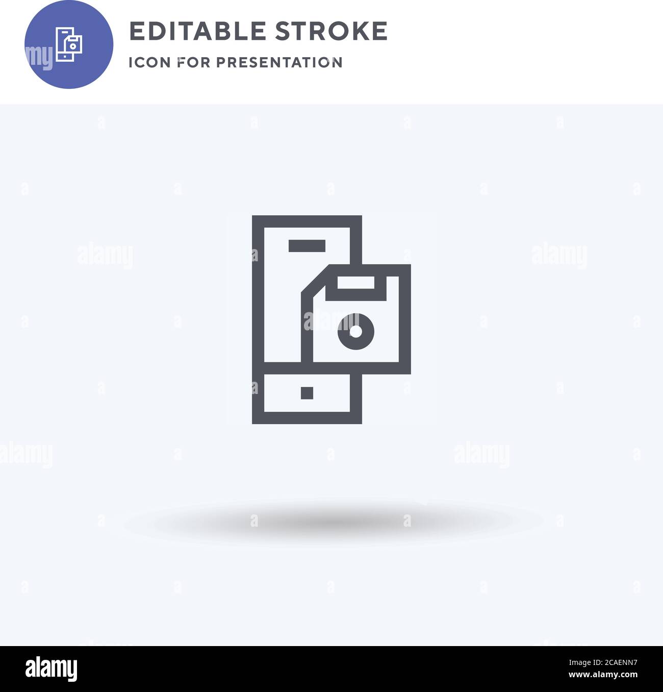 Diskette icon vector, filled flat sign, solid pictogram isolated on white, logo illustration. Diskette icon for presentation. Stock Vector