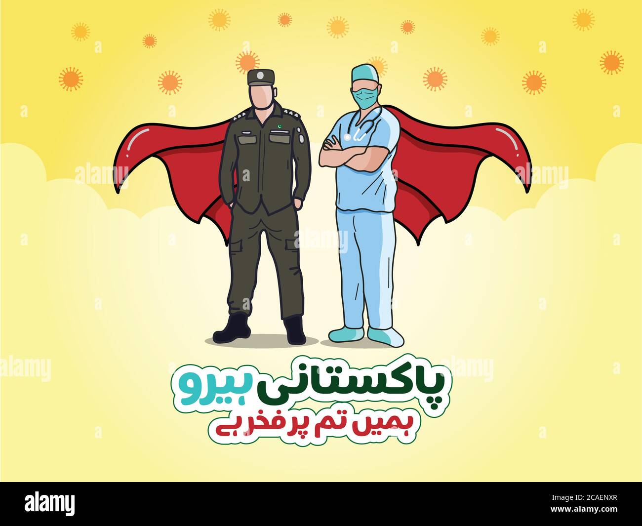 Pakistani Hero we proud of you written in urdu words for awareness  coronavirus Stock Vector Image & Art - Alamy