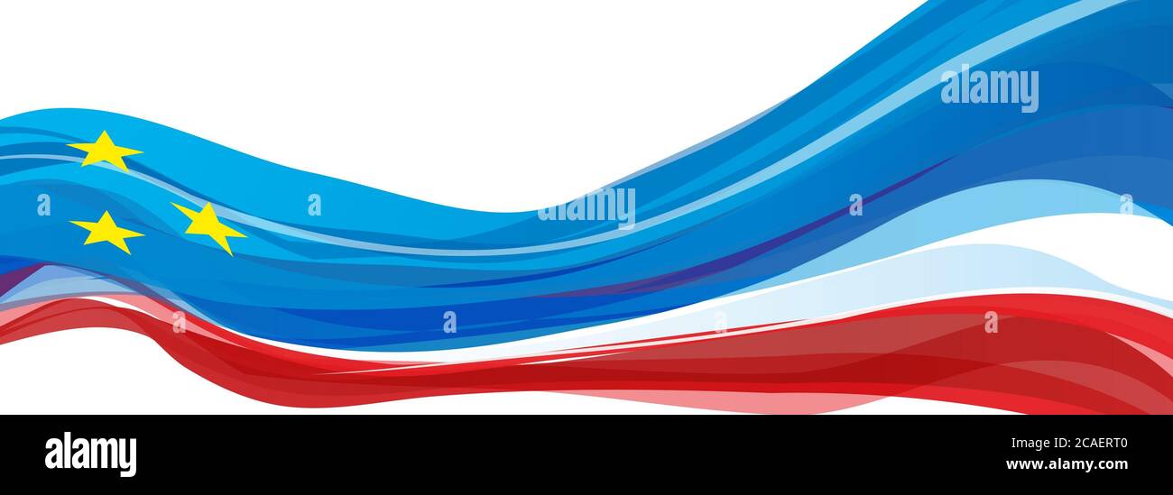 Flag of Gagauzia, blue white red with yellow stars flag of Gagauzia