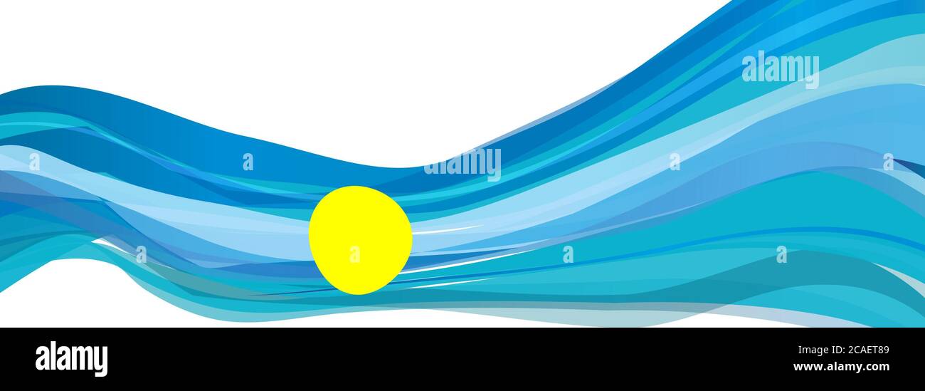Flag of Palau, light blue with yellow circle Flag of the Republic of