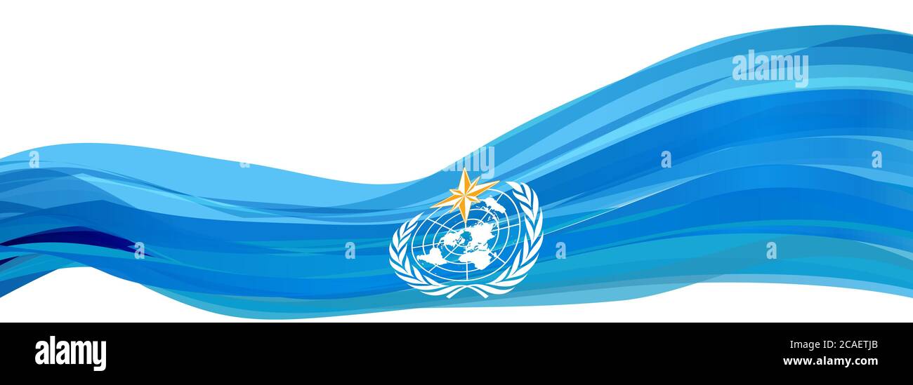 WMO flag, light blue flag of the world Meteorological Organization