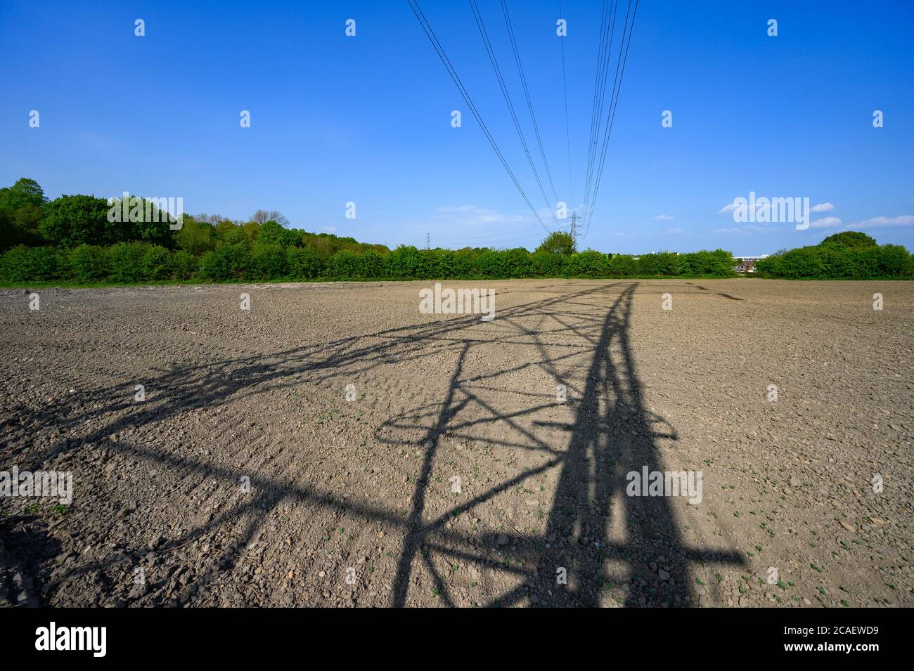 Pylon ZQ39 Hazelfields, Wardley, Swinton, Manchester Stock Photo Alamy