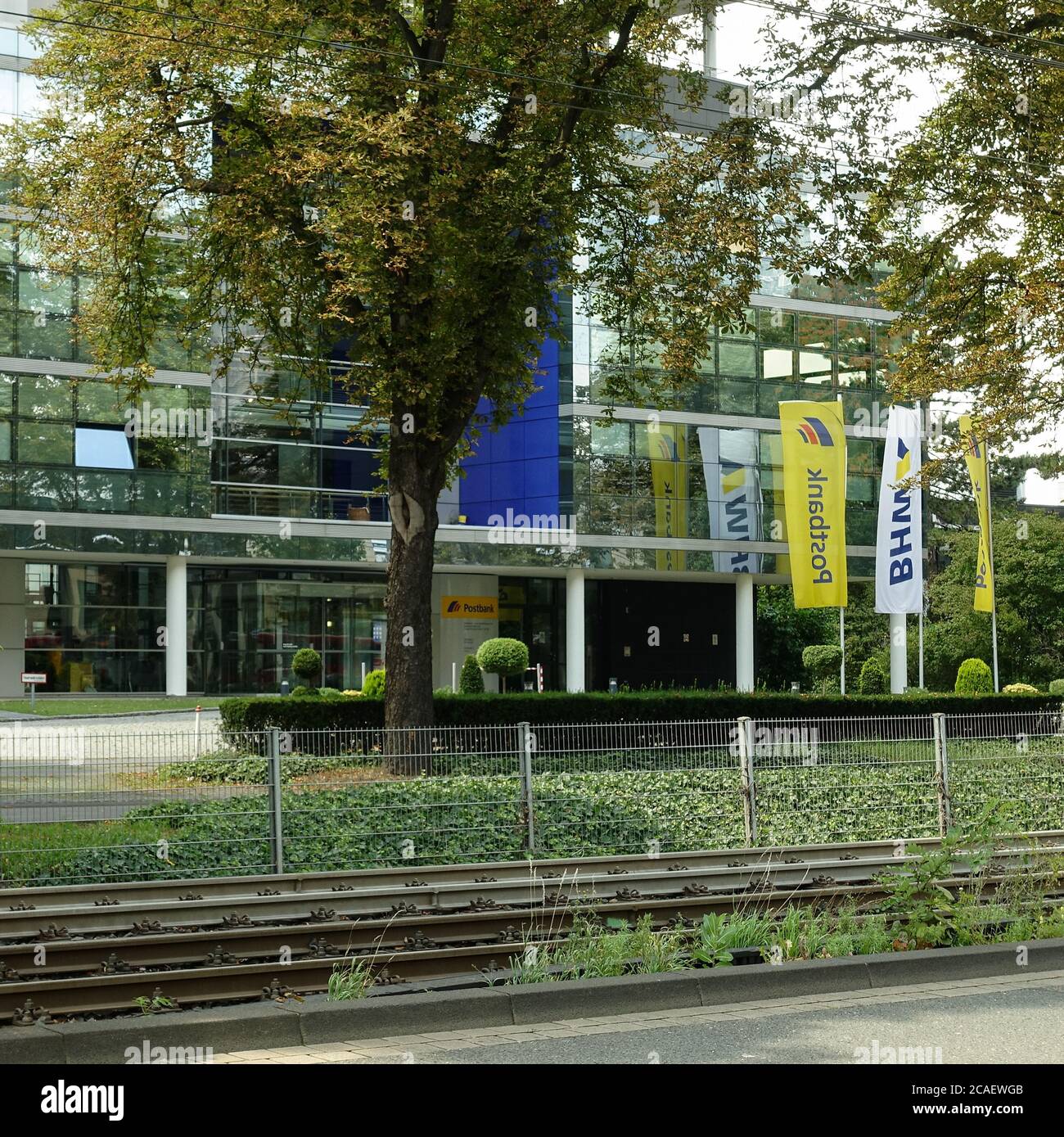 BONN, GERMANY - Jul 22, 2020: Former HQ of the consumer bank Deutsche Postbank AG, now Brand of the Deutsche Bank AG, Bonn Germany Stock Photo