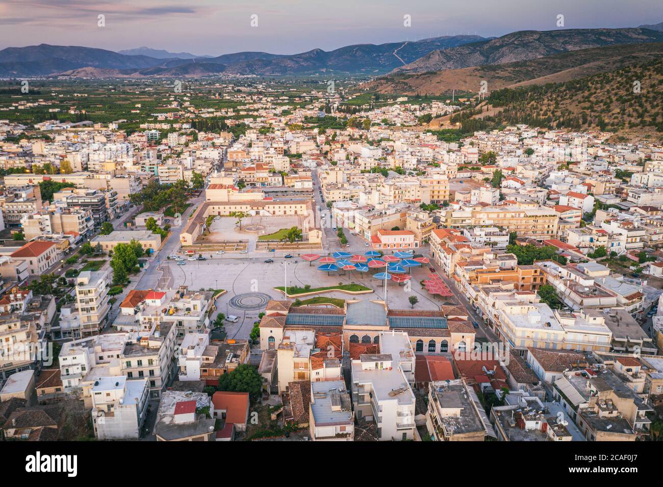 City center of Argos, Greece Stock Photo - Alamy
