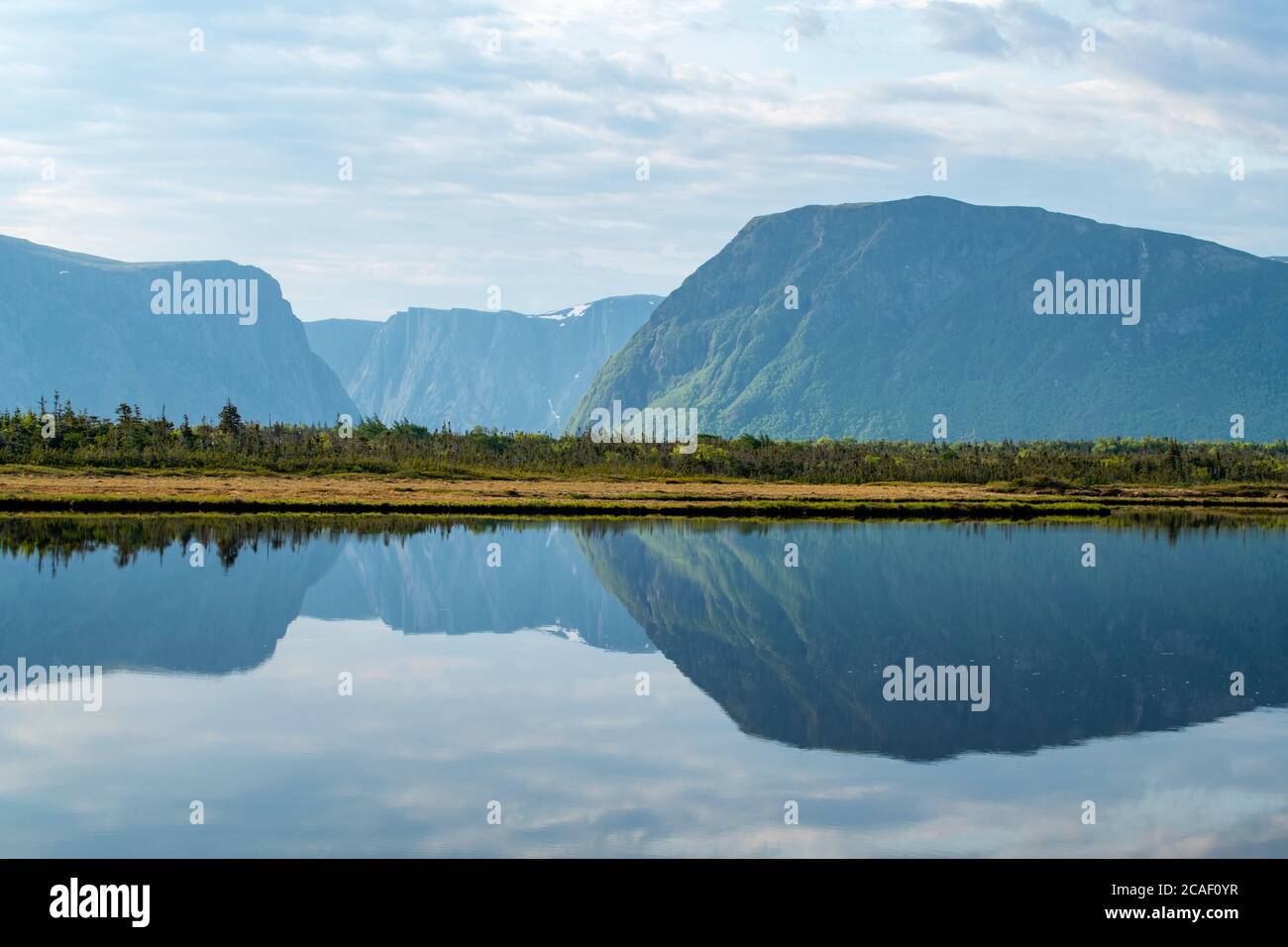 Reflections in Jack's Pond, Gros Morne National Park, Newfoundland and