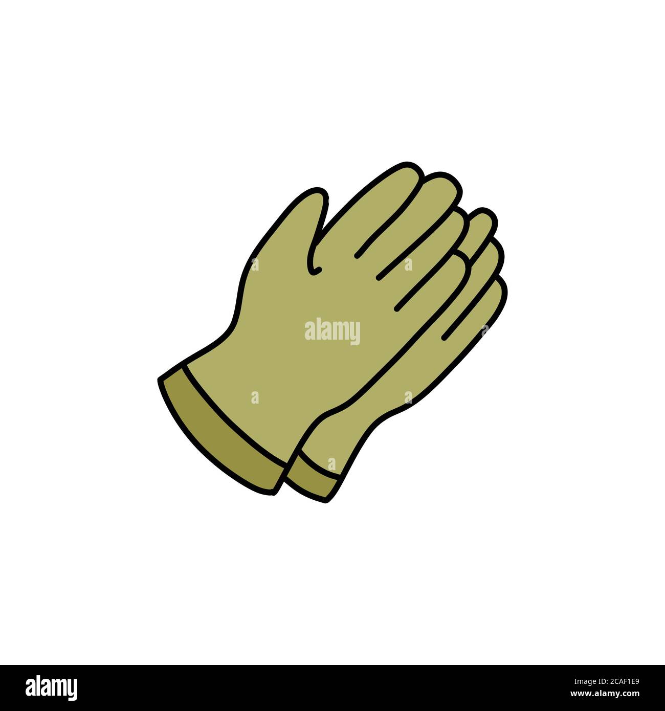safety gloves doodle icon, vector color illustration Stock Vector Image & Art Alamy