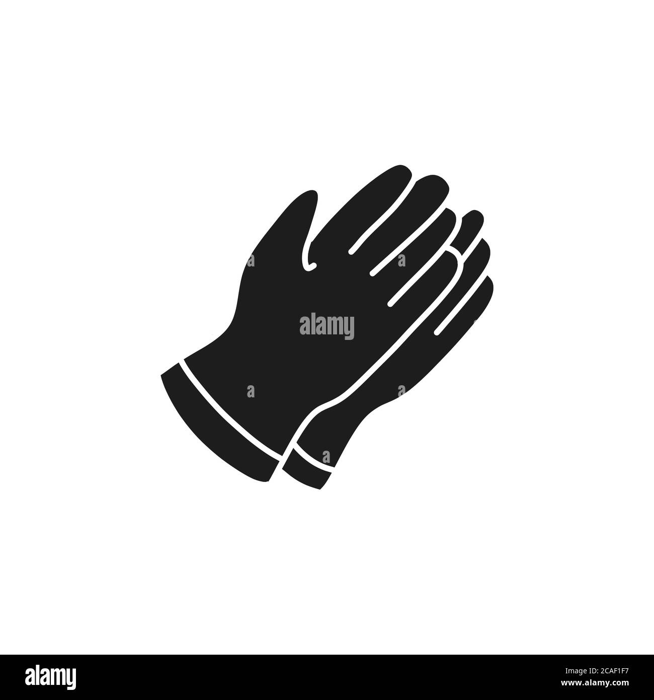 safety gloves doodle icon, vector illustration Stock Vector