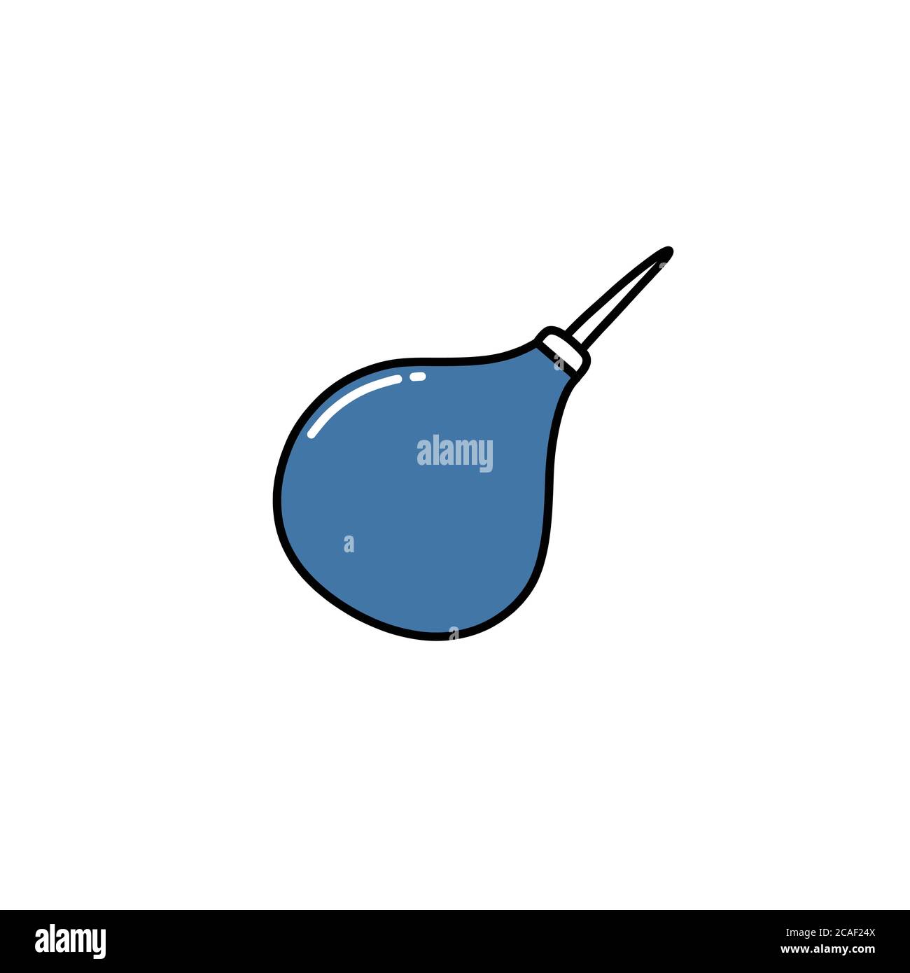 enema doodle icon, vector color illustration Stock Vector