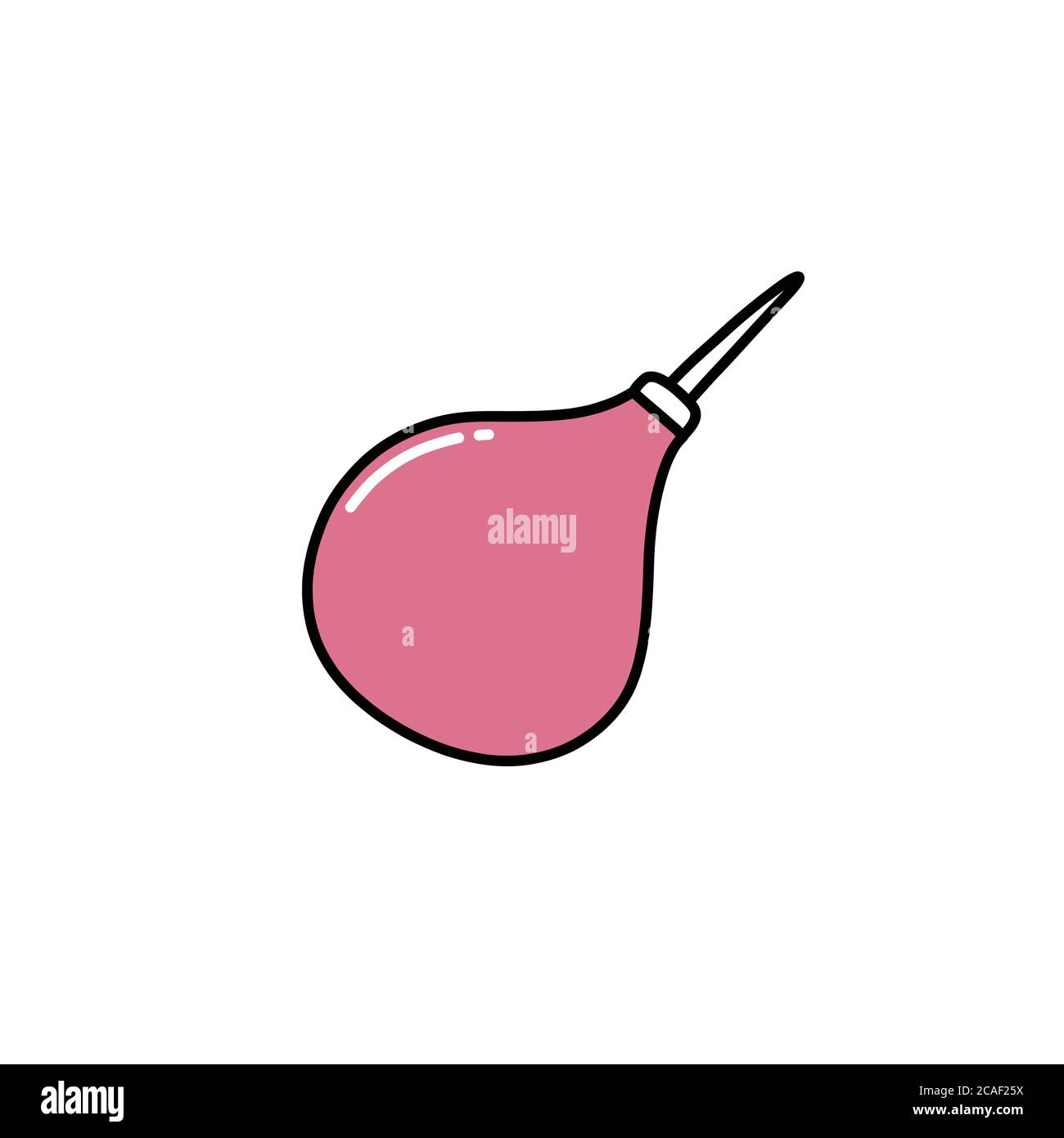 enema doodle icon, vector color illustration Stock Vector
