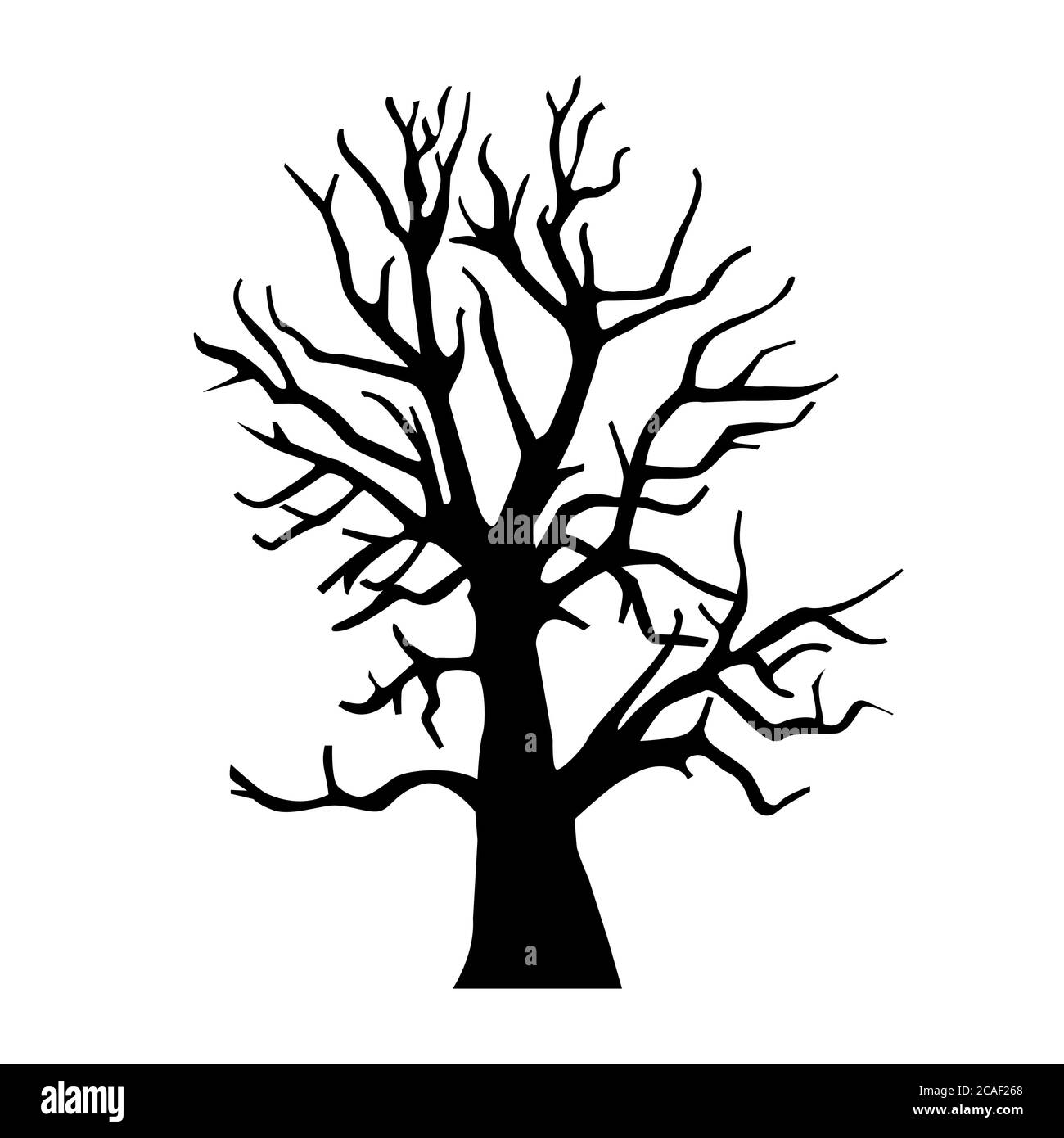 Silhouette old dry wood Stock Vector Image & Art - Alamy