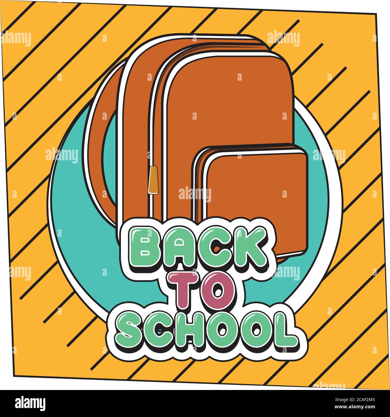 Back to school poster with school supplies - Vector Stock Vector Image ...