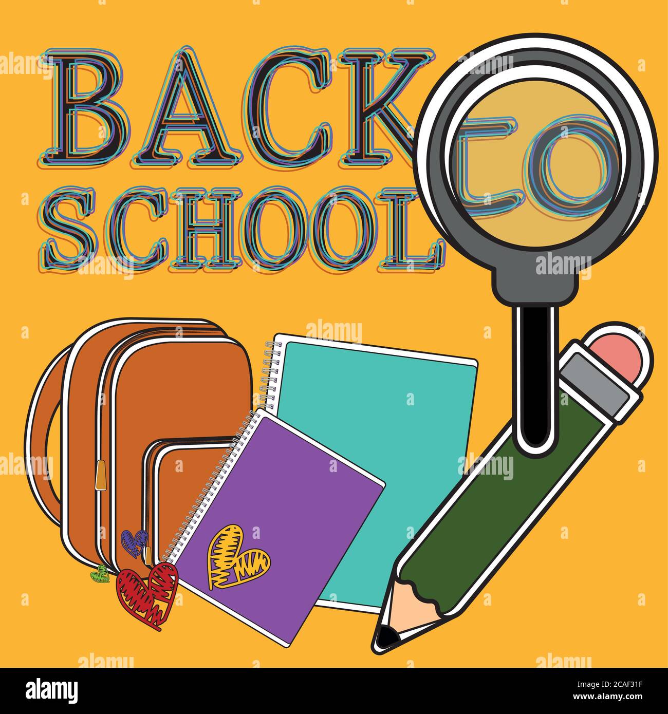 Back To School Poster With School Supplies Vector Stock Vector Image back-to-school-poster-with-school-supplies-vector-stock-vector-image