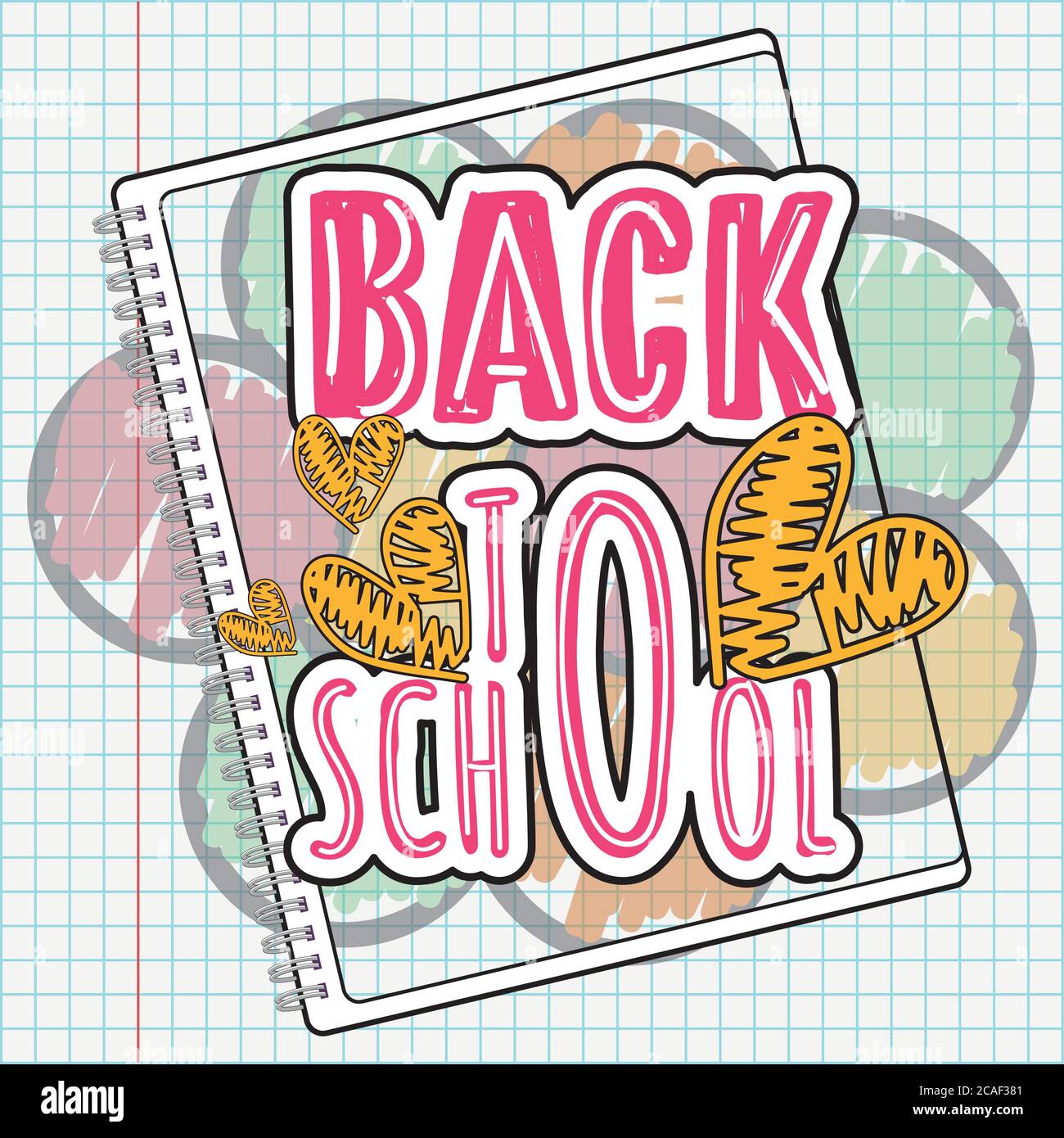 Back to school poster with school supplies - VEctor Stock Vector Image ...