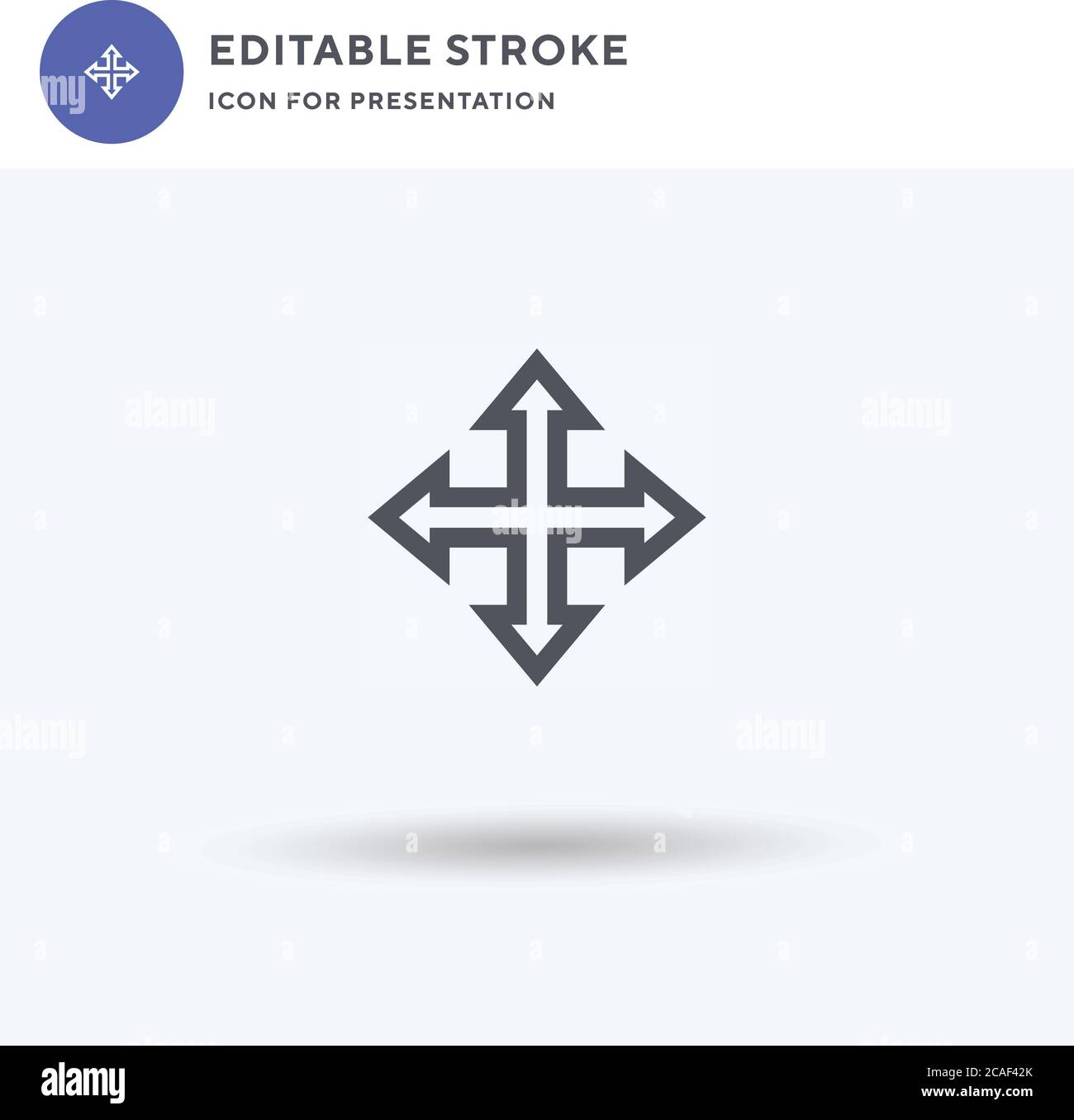 Move icon vector, filled flat sign, solid pictogram isolated on white ...