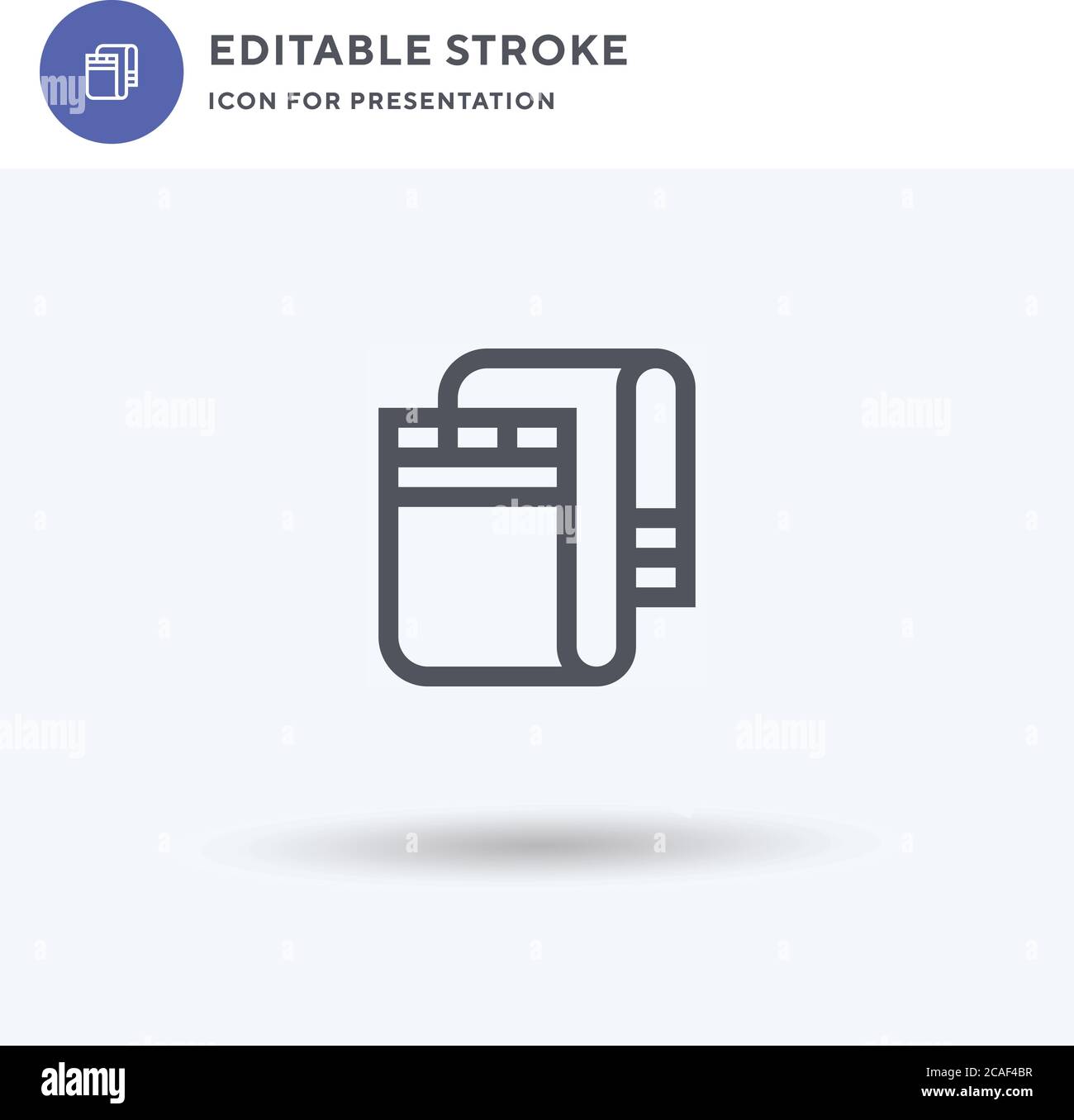 Blanket icon vector, filled flat sign, solid pictogram isolated on ...
