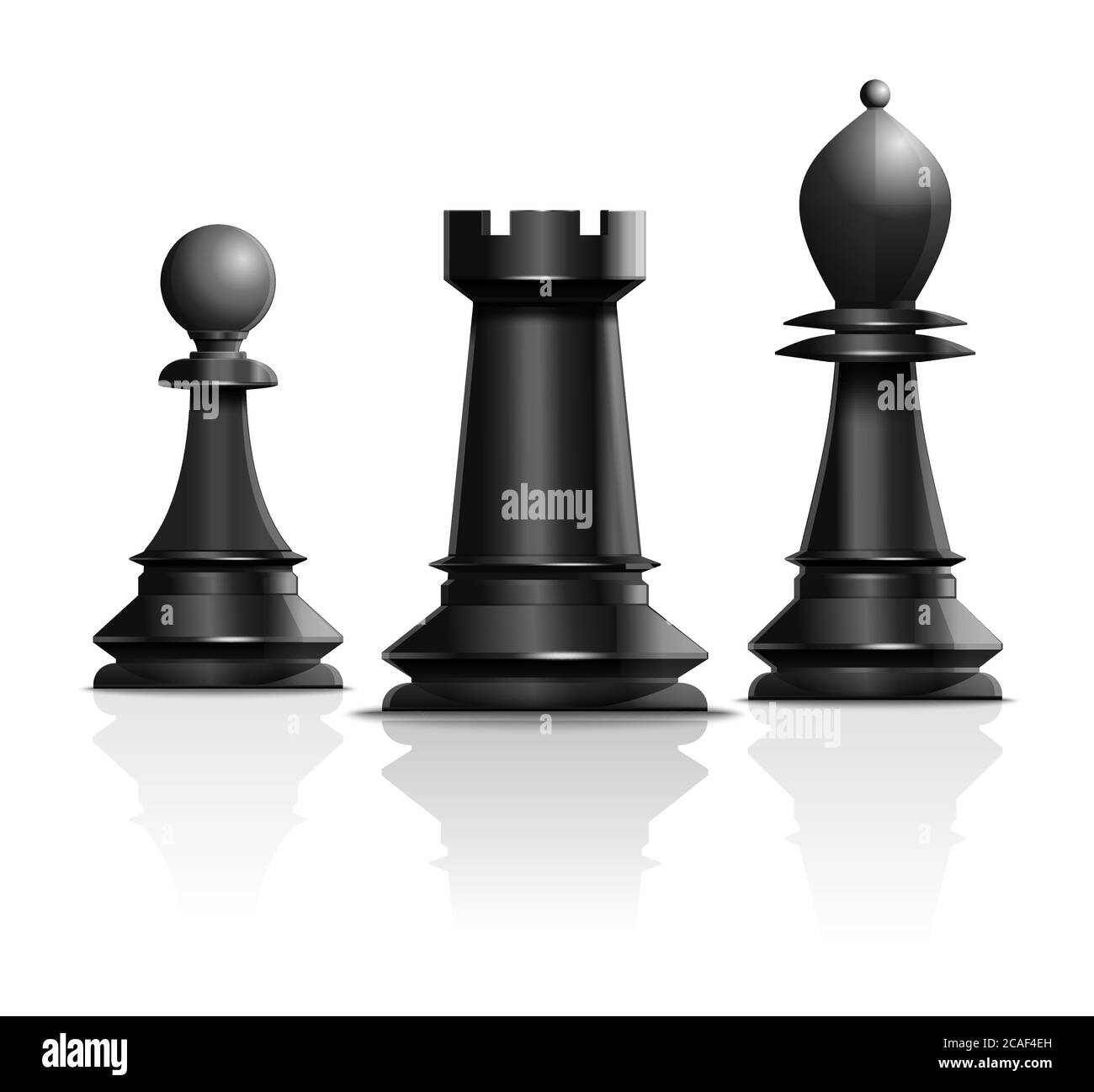 Chess Game Pieces Vector Icons Set Stock Illustration - Download Image Now  - Bishop - Chess Piece, Board Game, Brown - iStock