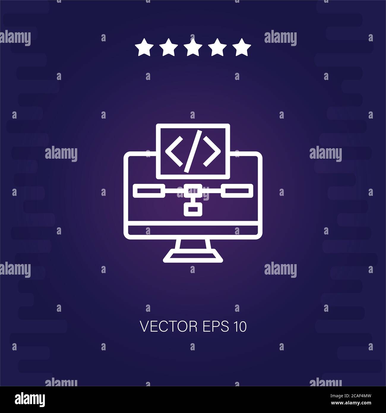 coding vector icon modern illustration Stock Vector