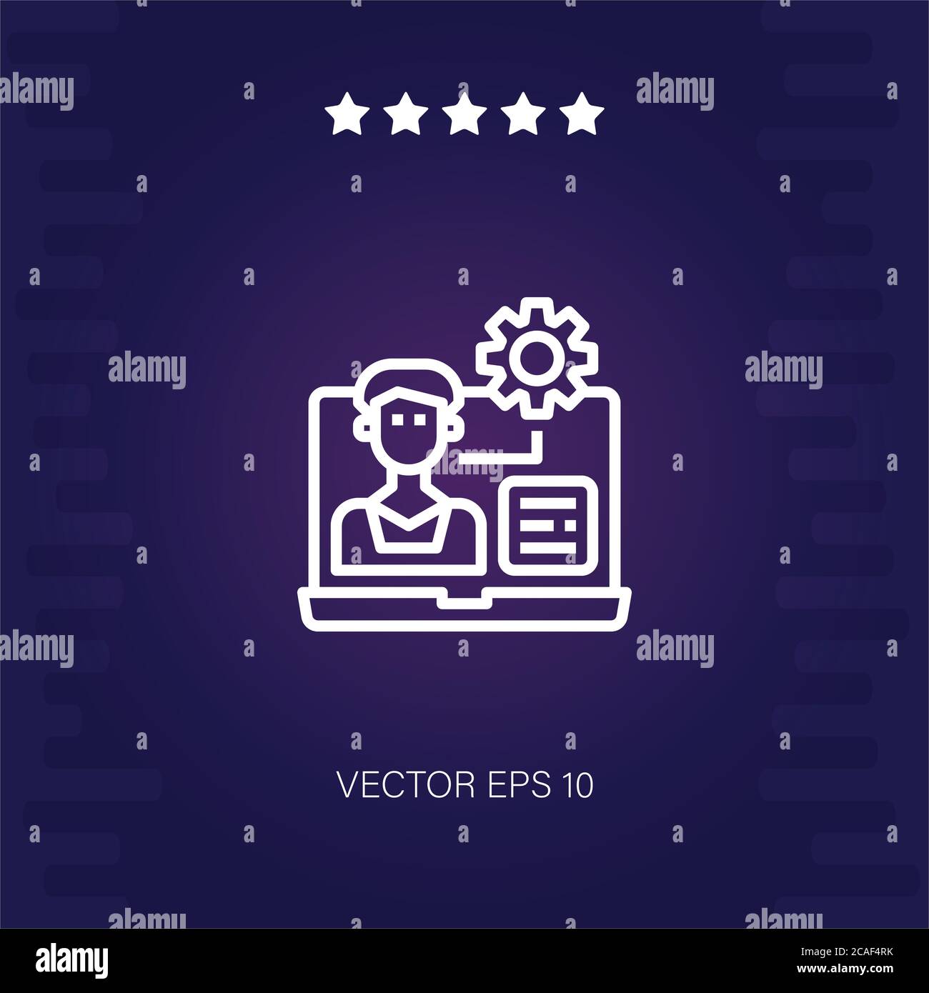 computer settings vector icon modern illustration Stock Vector Image ...