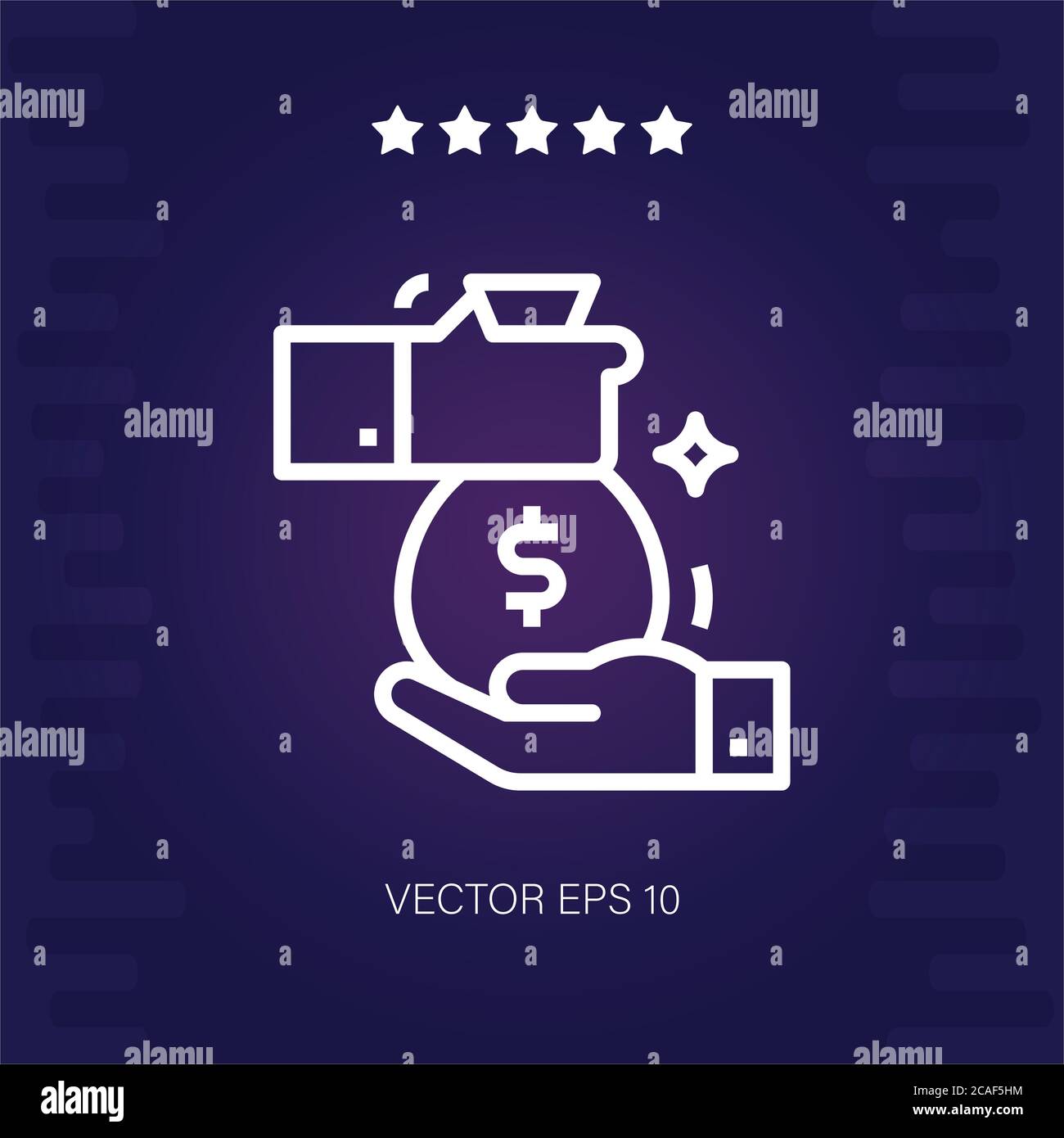 money bag vector icon modern illustration Stock Vector Image & Art - Alamy