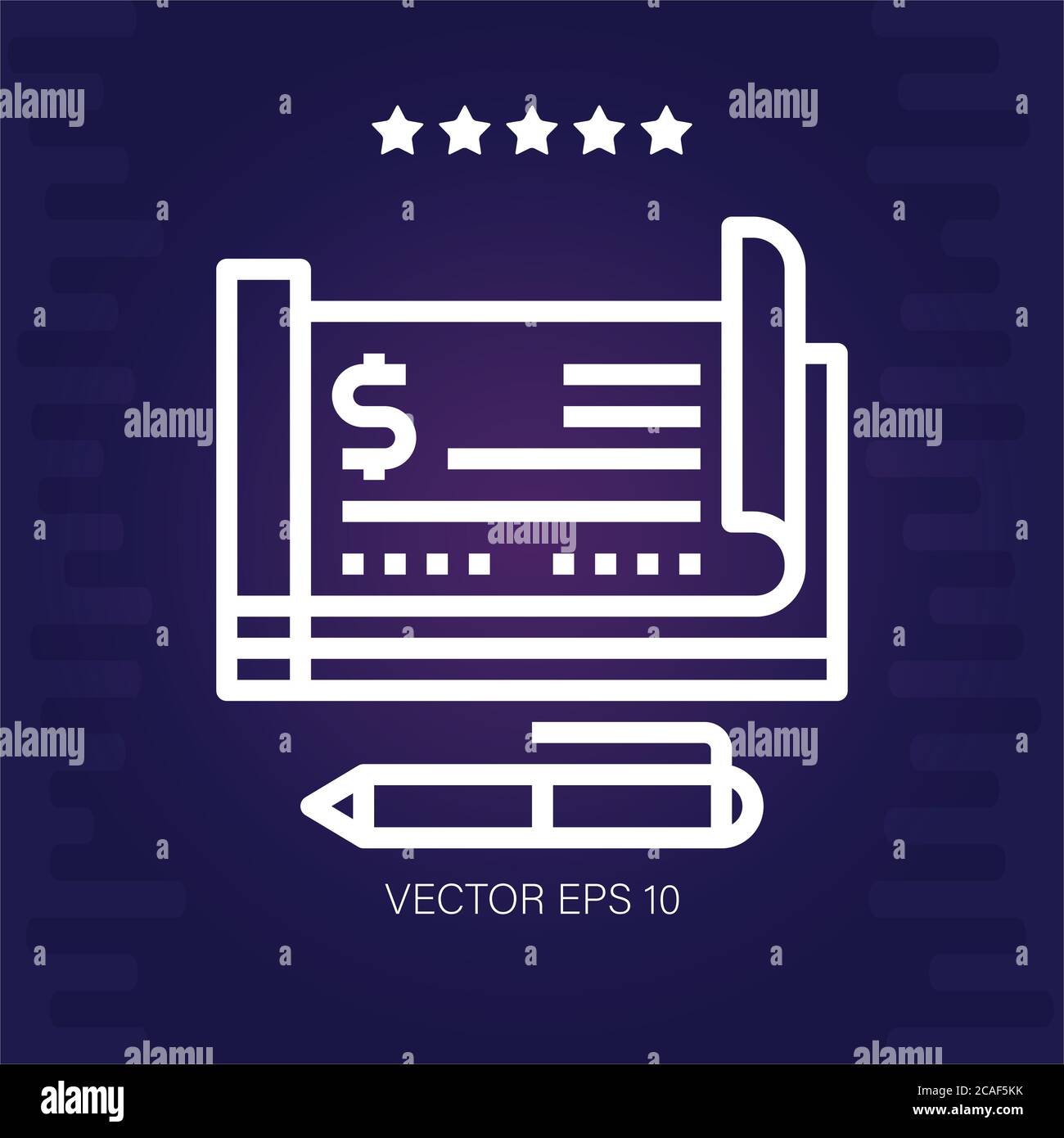 checkbook vector icon modern illustration Stock Vector Image & Art - Alamy