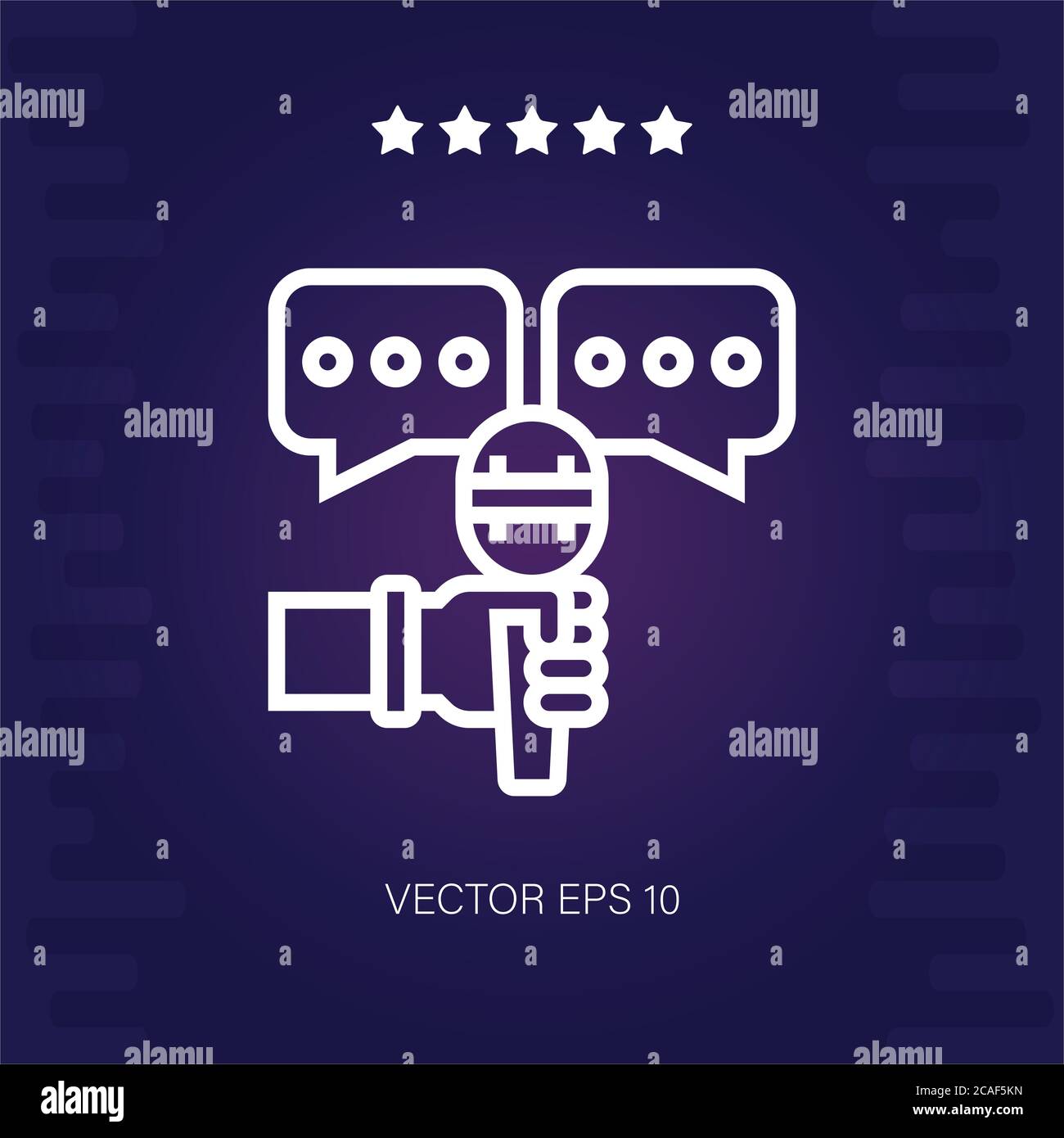 interview vector icon modern illustration Stock Vector Image & Art - Alamy