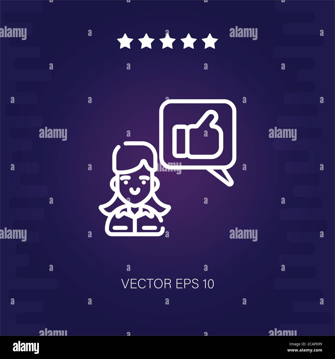 referral vector icon modern illustration Stock Vector