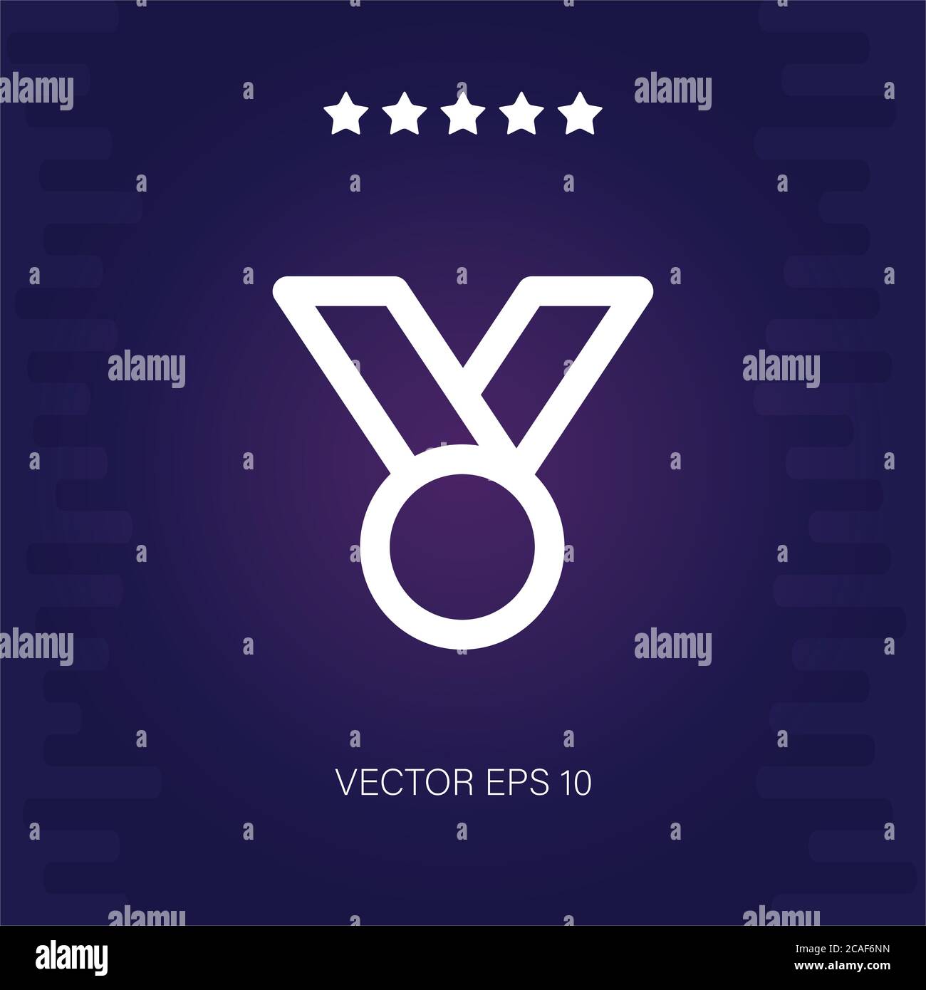 medal vector icon modern illustration Stock Vector Image & Art - Alamy