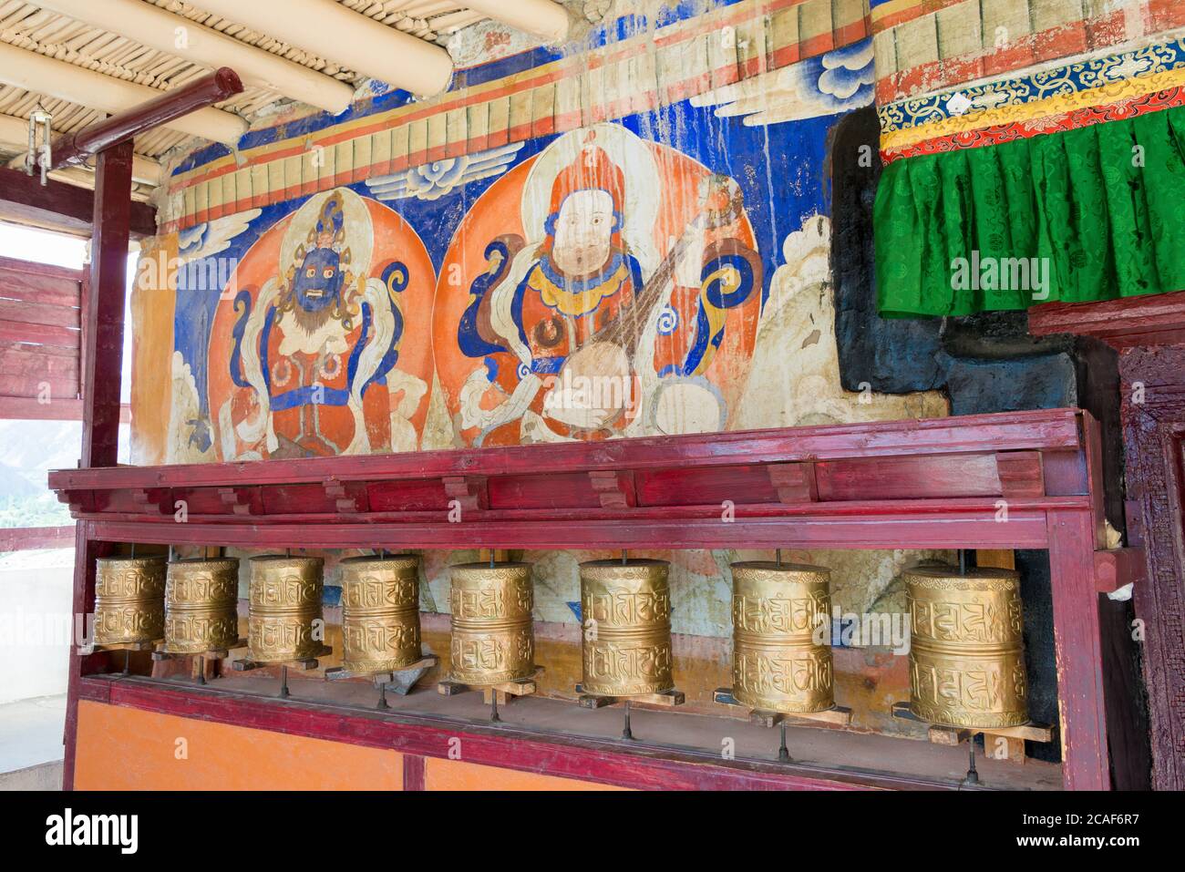 Ladakh, India - Tingmosgang Monastery (Tingmosgang Gompa) in Sham Valley, Ladakh, Jammu and Kashmir, India. Stock Photo