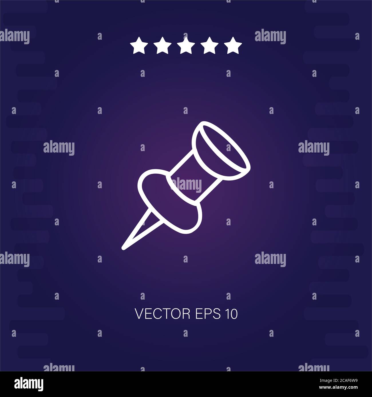 push pin vector icon modern illustration Stock Vector Image & Art - Alamy