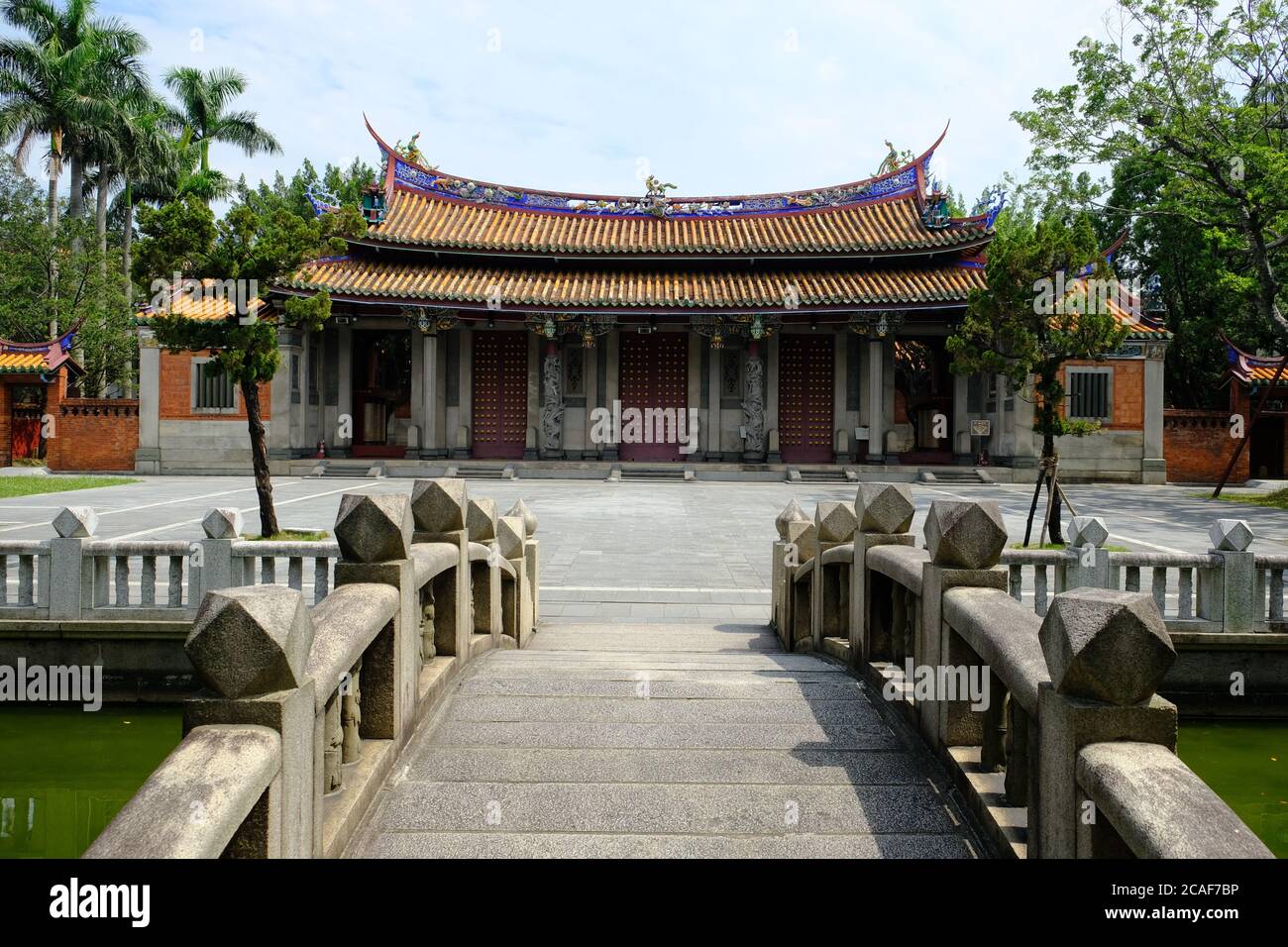 Taipei Taiwan - Confucius Temple Garden Stock Photo