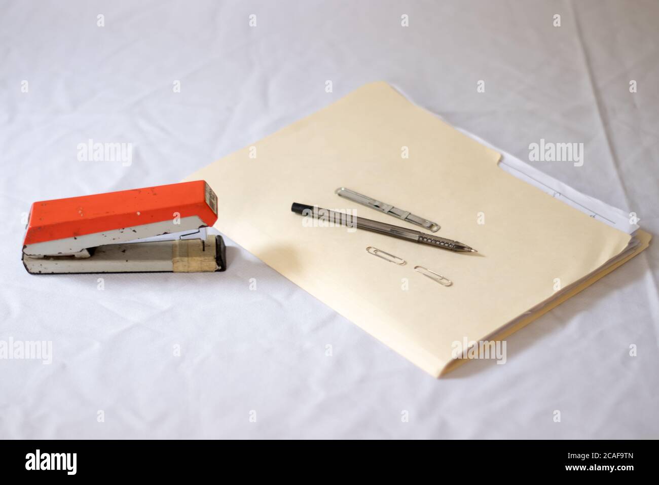 office equipment on a white background Stock Photo
