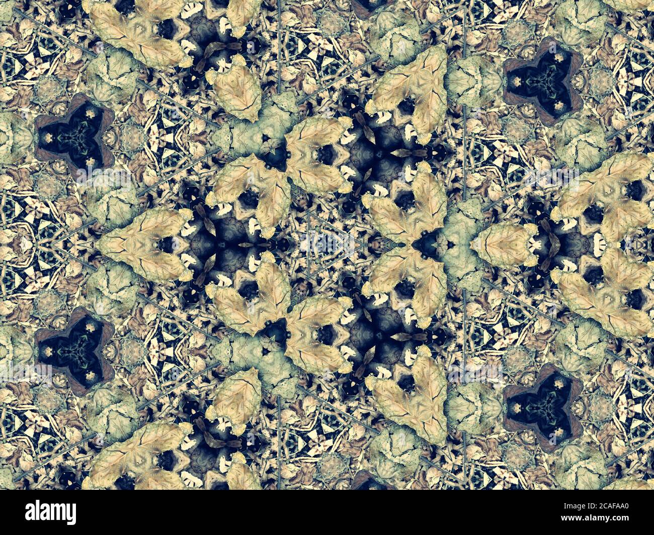 Abstract kaleidoscope patterned background Stock Photo