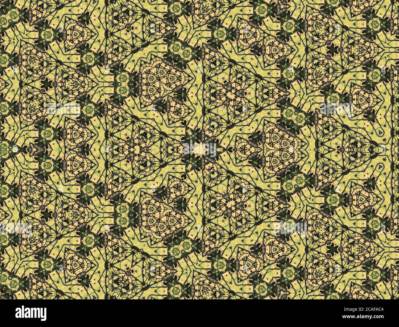Abstract kaleidoscope patterned background Stock Photo