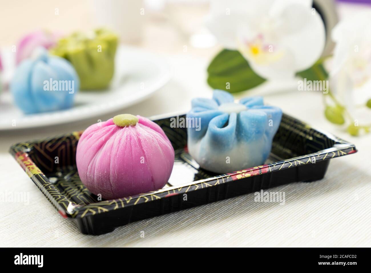 Japanese traditional confectionery cake wagashi Stock Photo Alamy