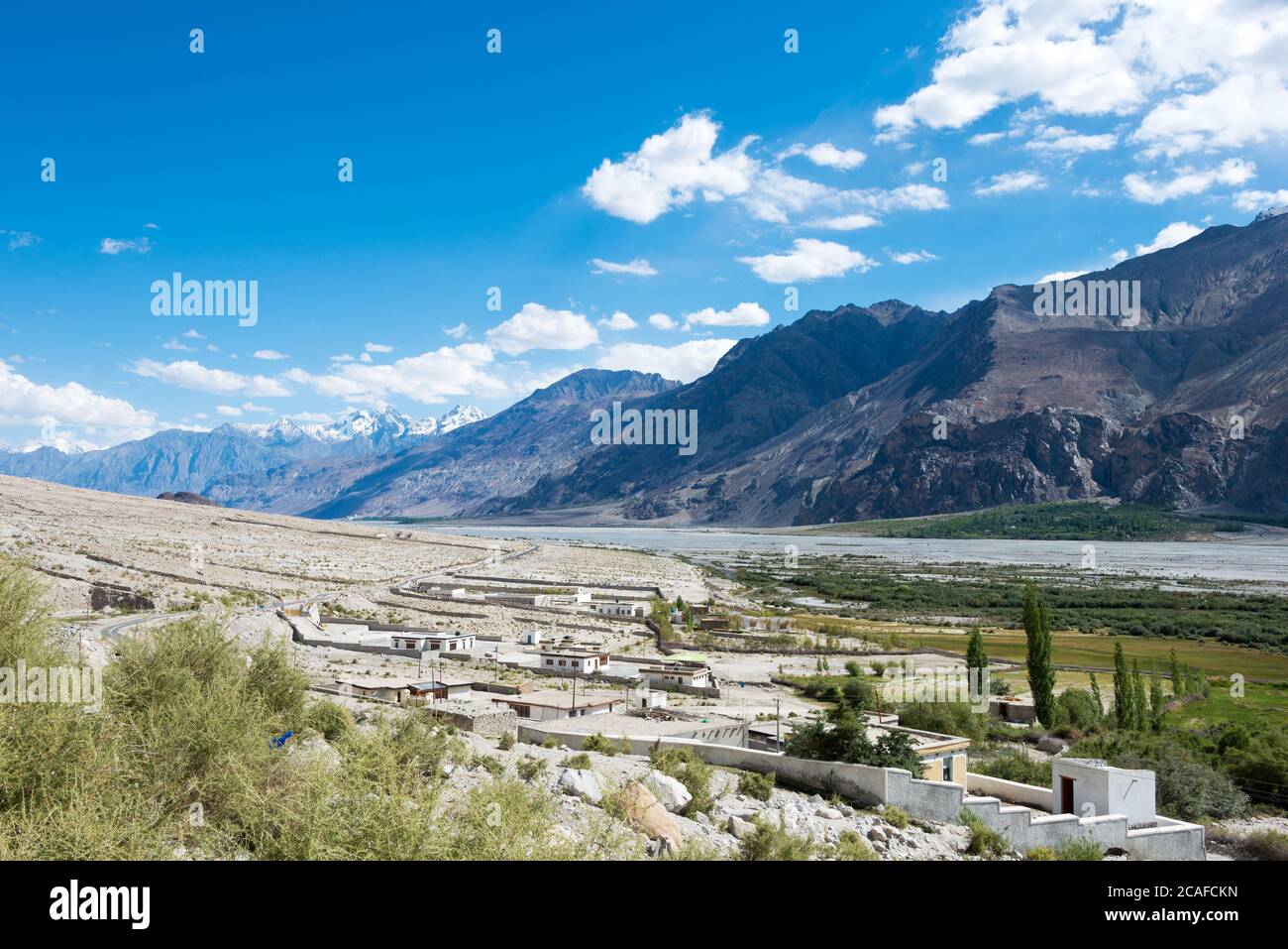 Ladakh, India - Beautiful scenic view from Panamik Village in Nubra Valley,  Ladakh, Jammu and Kashmir, India Stock Photo - Alamy