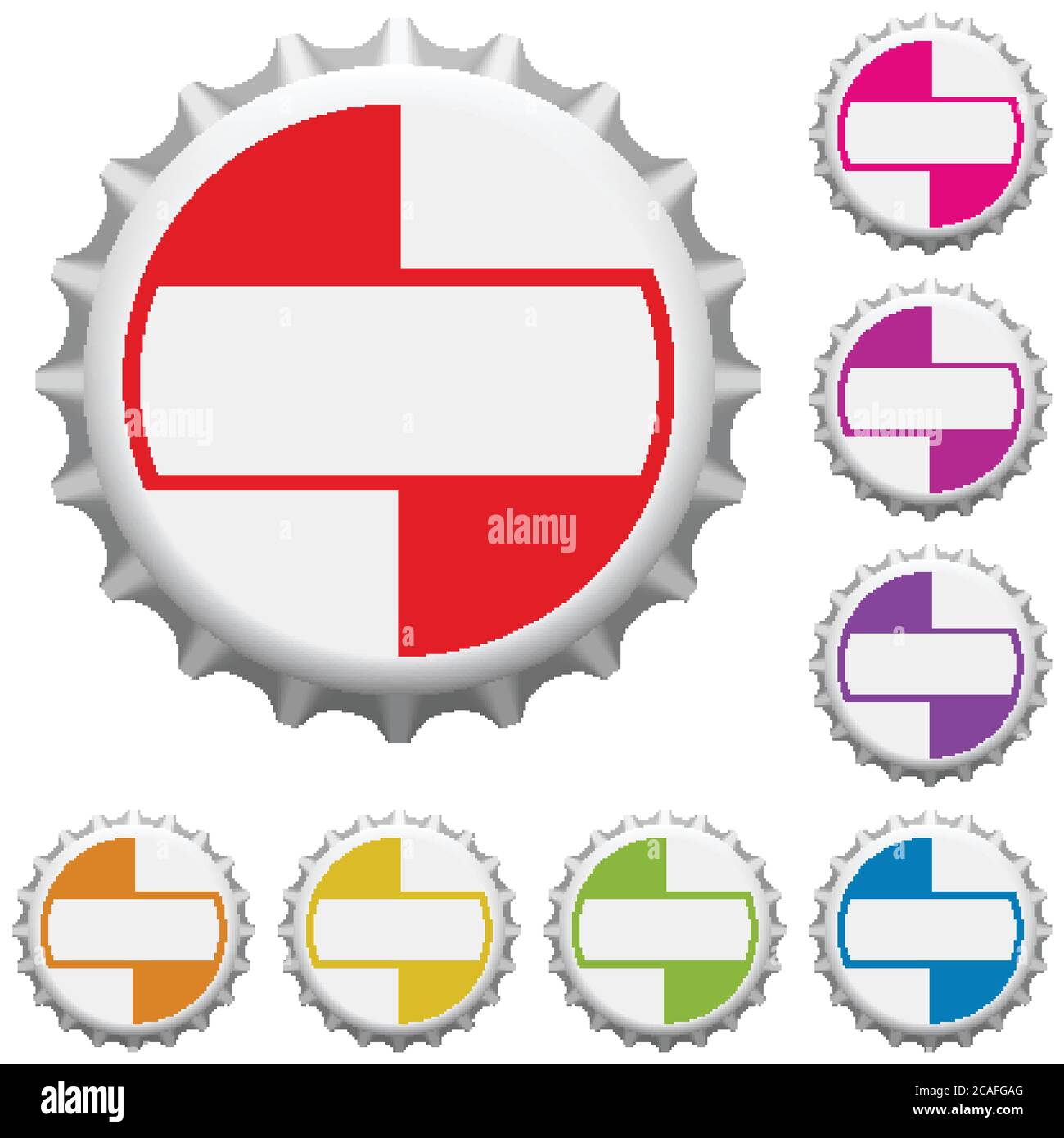 Colorful bottle caps. Vector illustration Stock Vector Image & Art Alamy