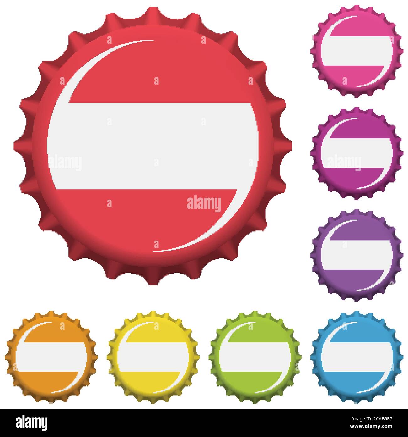 Colorful bottle caps. Vector illustration Stock Vector Image & Art Alamy