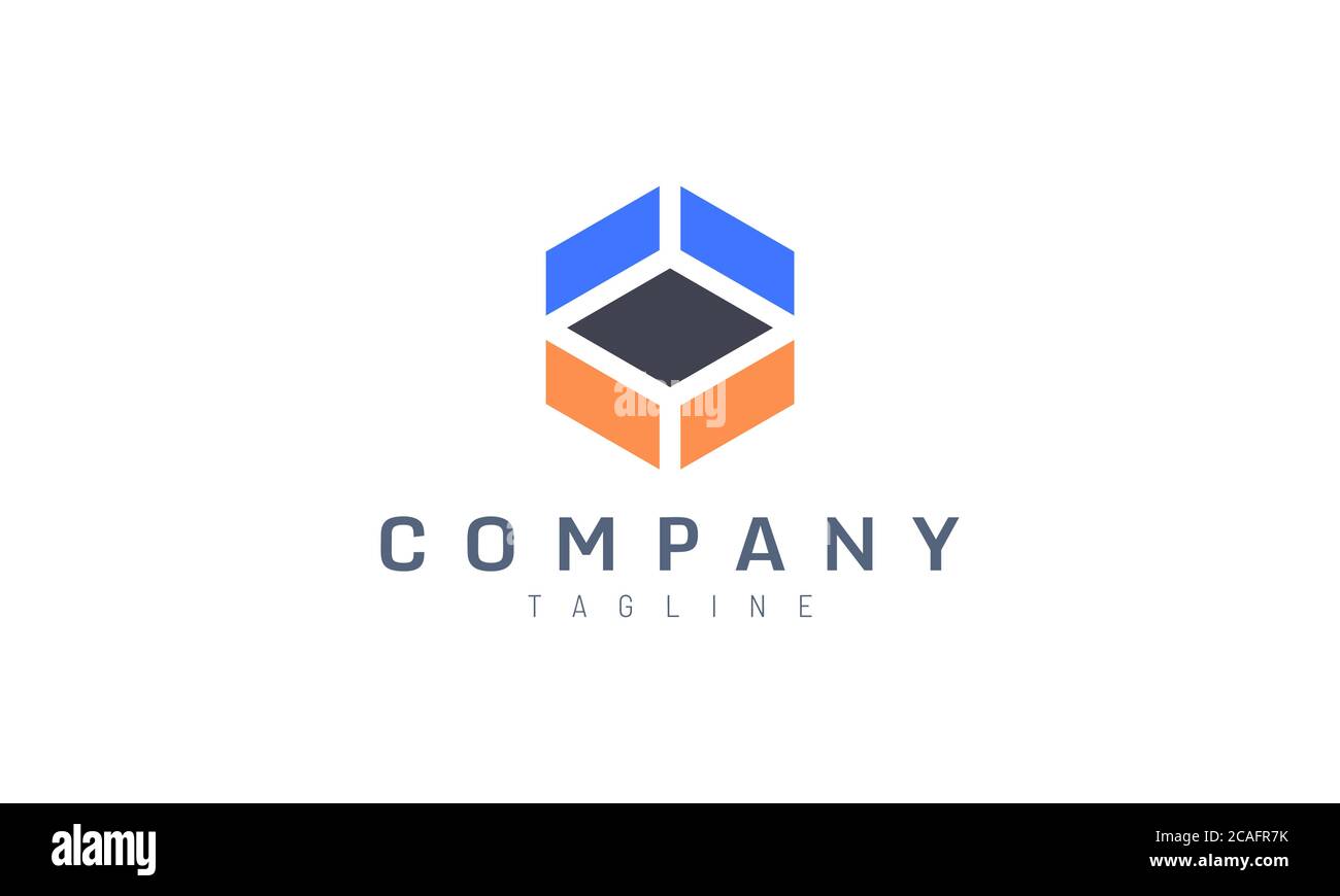 abstract hexagon vector design concept. Perfect for logo tech Stock ...
