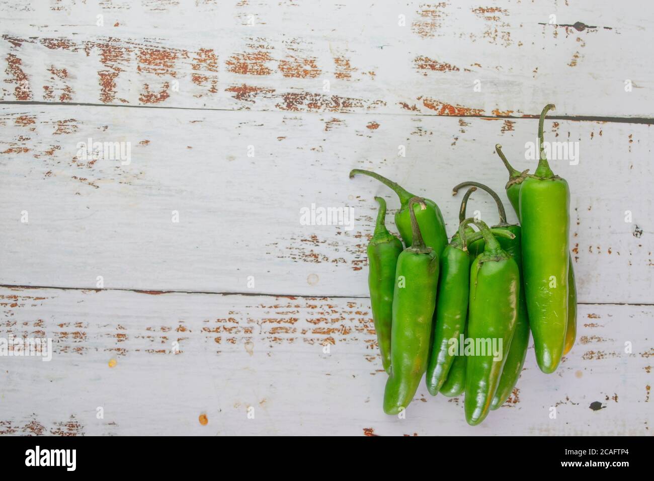 serrano pepper. for sauces and Mexican food Stock Photo