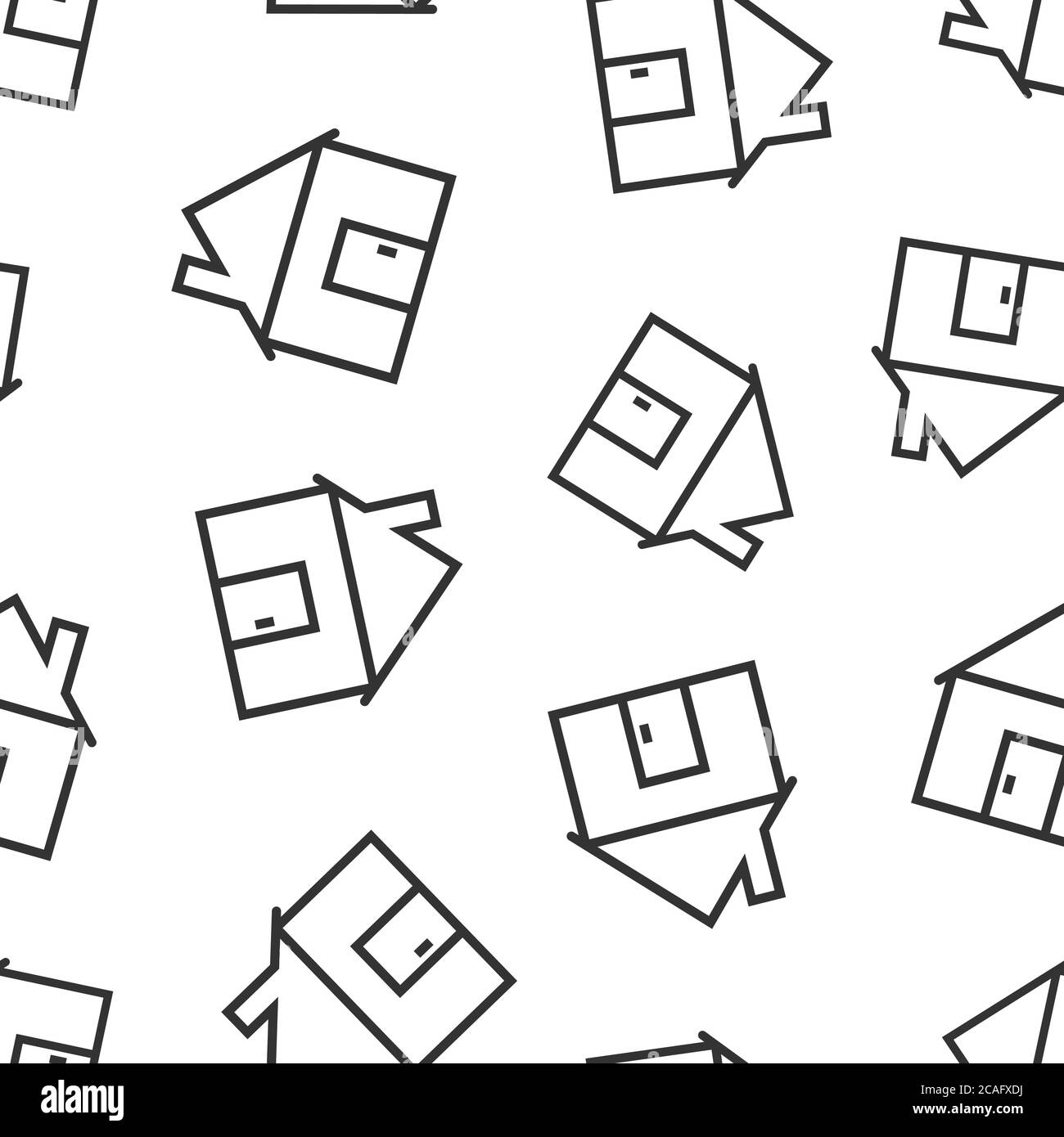 Building icon in flat style. Home vector illustration on white isolated ...