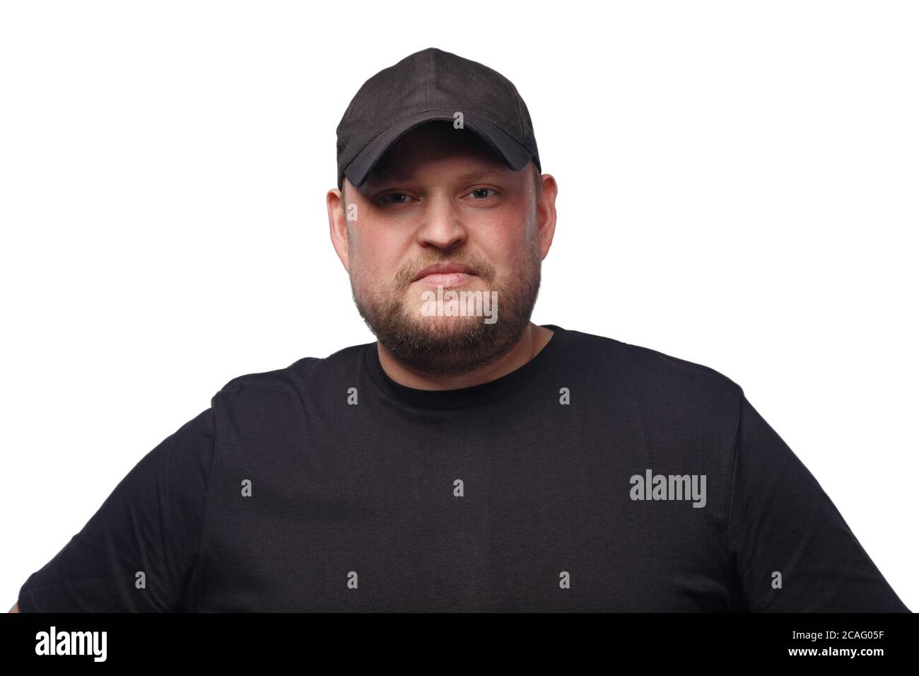Man in white cap shirt hi-res stock photography and images - Alamy