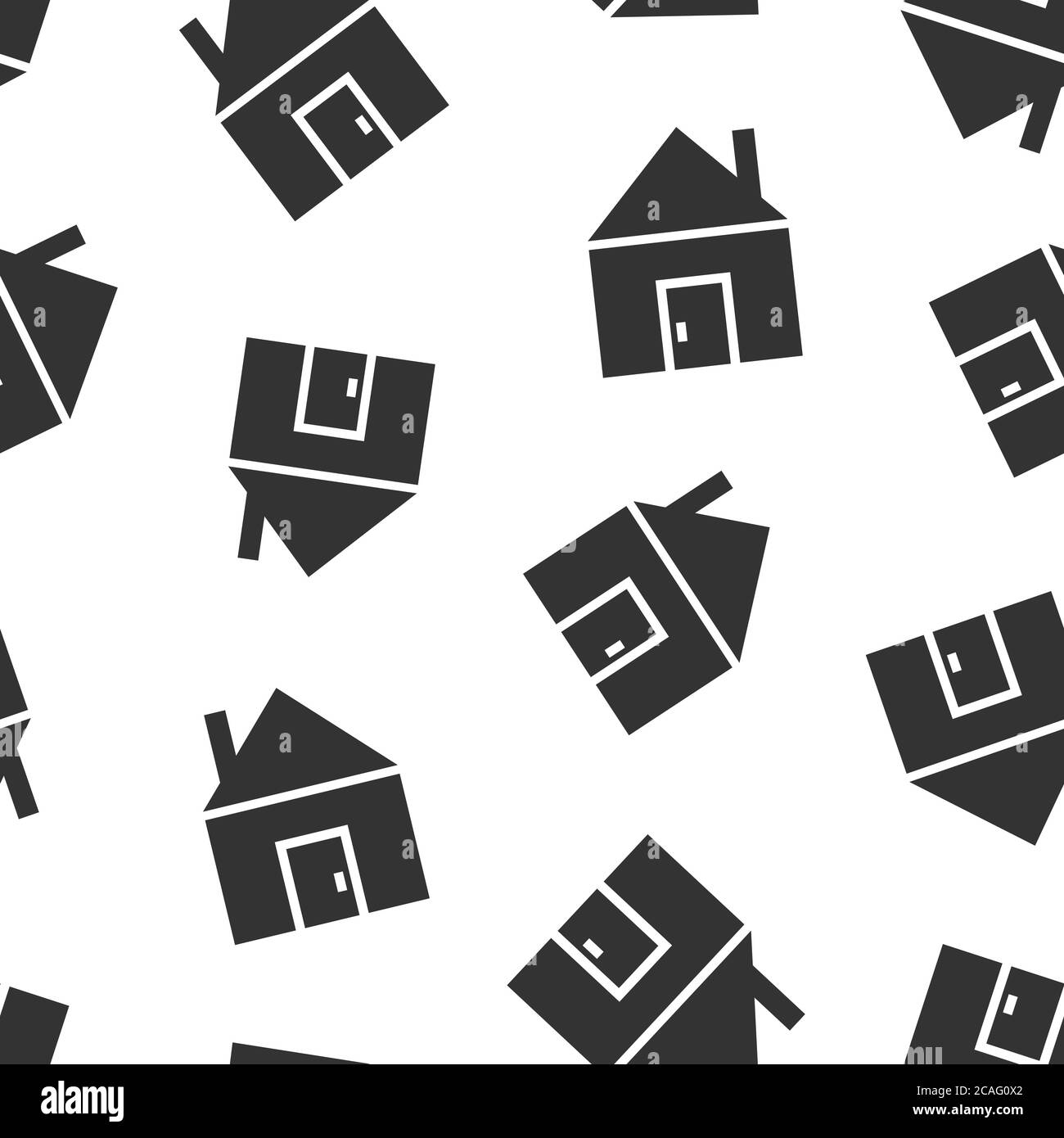 Building icon in flat style. Home vector illustration on white isolated ...