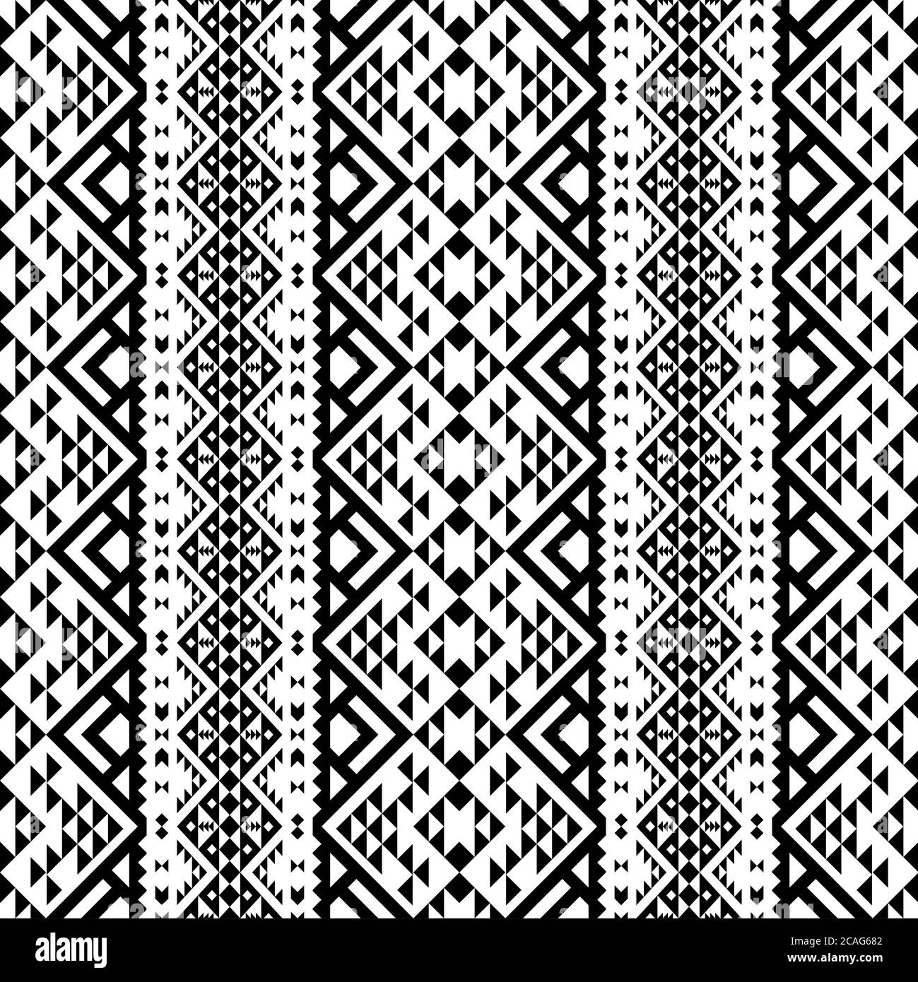 Vertical Tribal aztec pattern texture design background Stock Photo