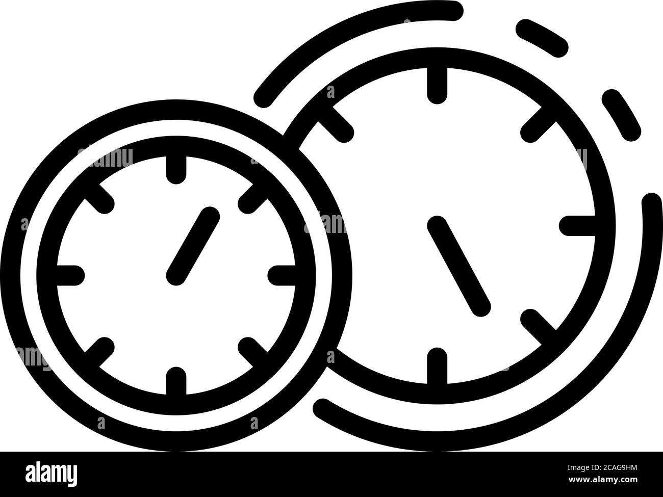 Car speedometer icon, outline style Stock Vector