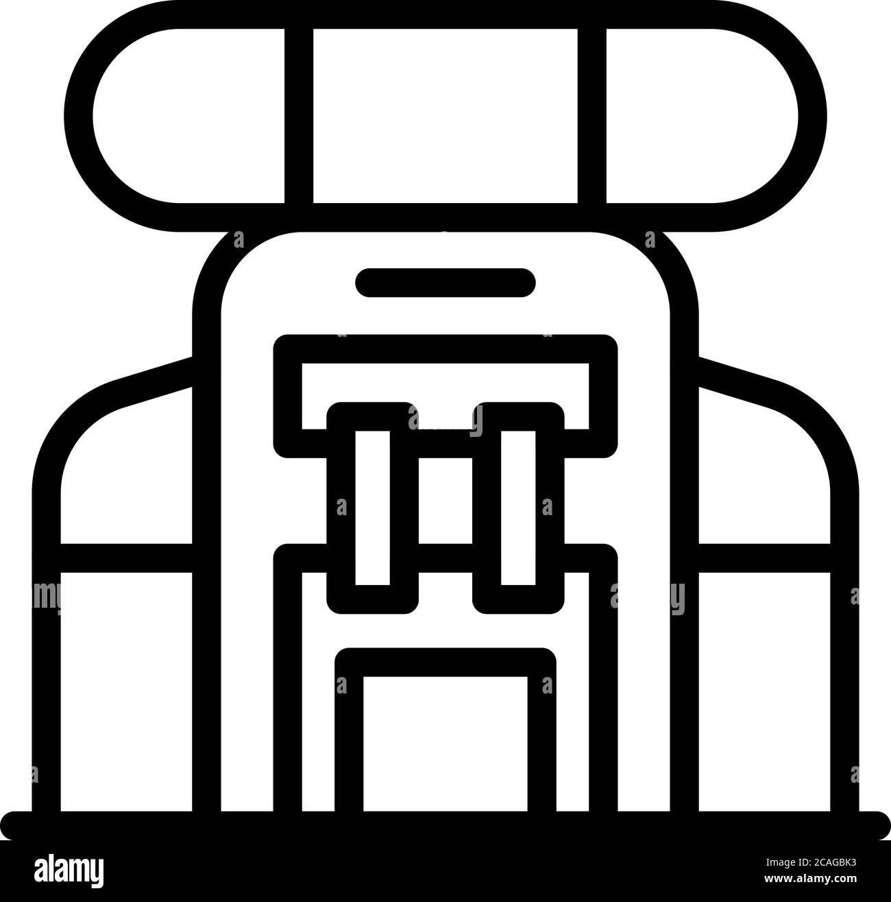 Tourist backpack icon, outline style Stock Vector Image & Art - Alamy
