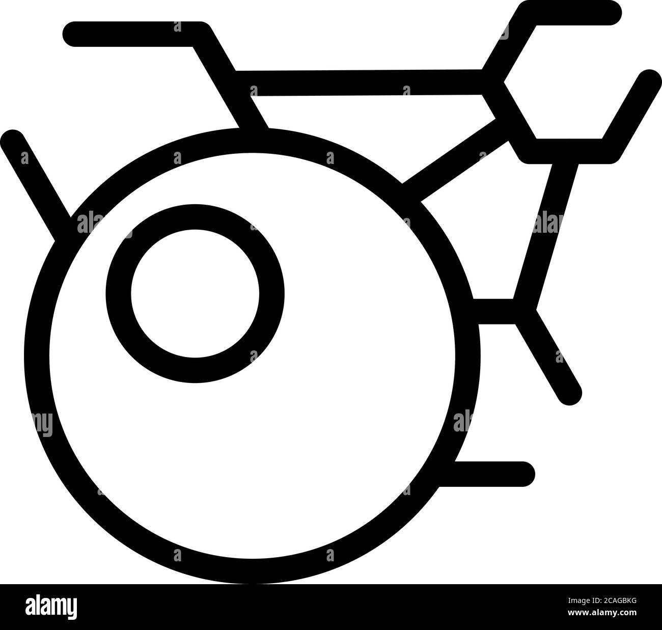 Atomic hormones icon, outline style Stock Vector