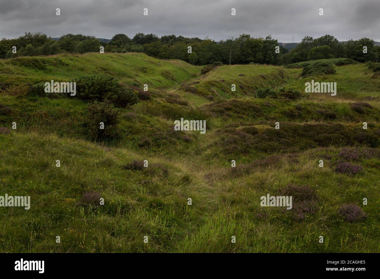 Ardoch Roman Fort, near Braco, Scotland, on 5 August 2020. 127 metres