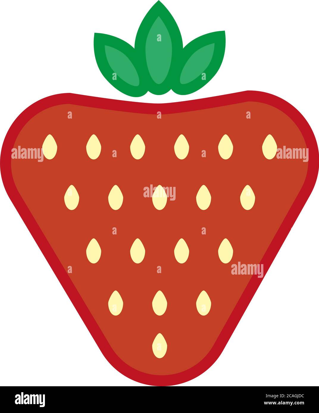 Illustration of a strawberry isolated on a white background Stock Photo ...