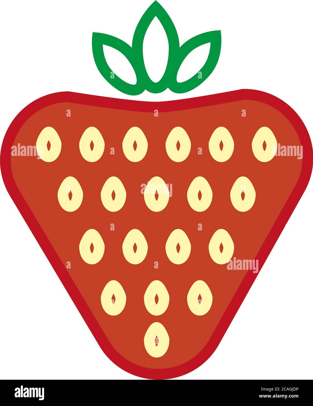 Illustration of a strawberry isolated on a white background Stock Photo ...